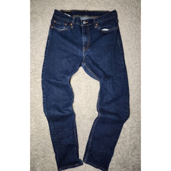 Levi’s 511 Skinny Slim Fit Jeans Men’s 32x32 Blue Dark Wash Denim Pants - Picture 1 of 5